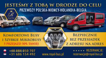 Busy Polska Niemcy Holandia Belgia Transport Osób