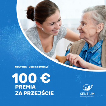 Opiekun/ka Osób Staraszych Niemcy 1600 euro plus bonus za przejście