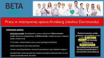 Pielęgniarka - Praca w intensywnej opiece Arnsberg ( Niemcy )