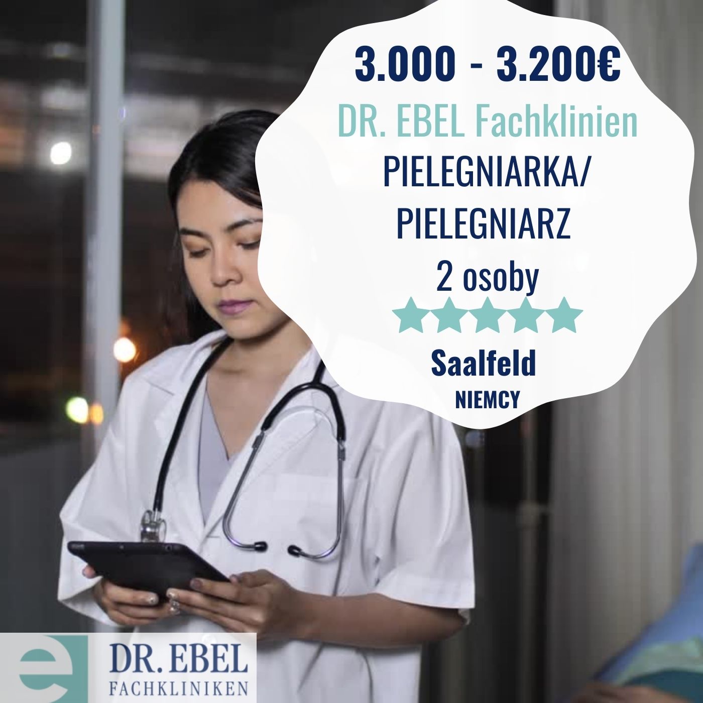 Pielęgniarka oferta pracy klinika w Saalfeld