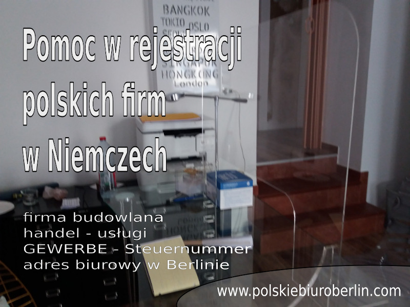 Pomoc w rejestracji polskich firm w Niemczech