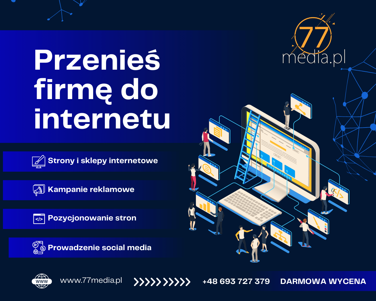 STRONY WWW / SKLEPY INTERNETOWE / IDENTYFIKACJA WIZUALNA / SOCIAL MEDIA