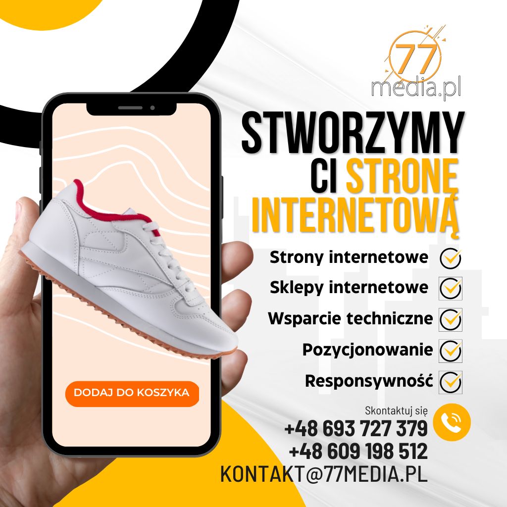 Profesjonalne strony internetowe dla sukcesu Twojej firmy - 77media