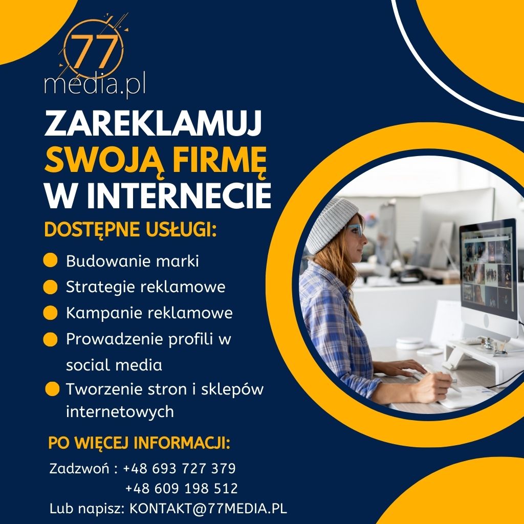 Wyróżnij się w sieci! Reklama internetowa dla Twojej firmy! - 77media
